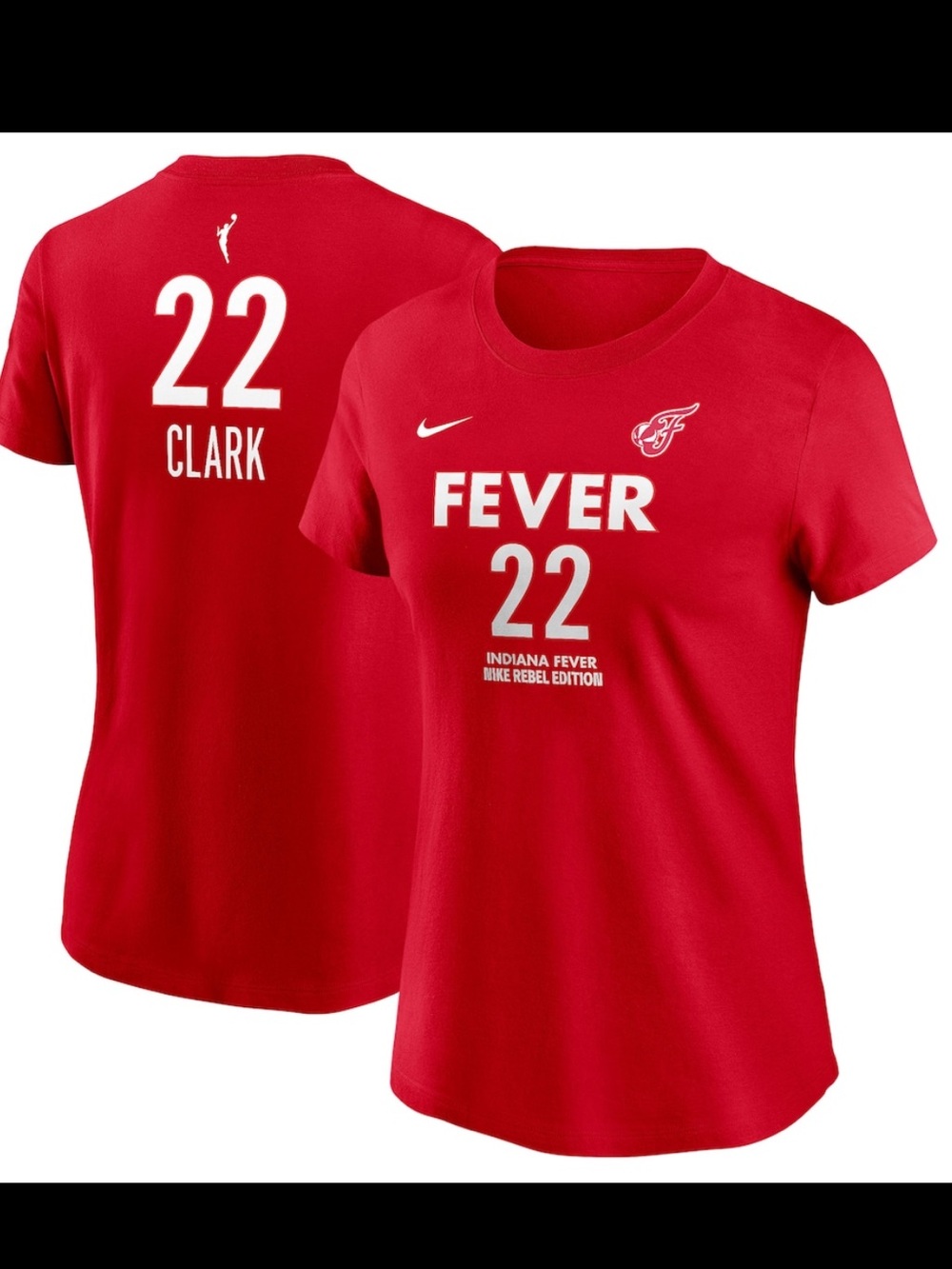 Nike Caitlin Clark Indiana Fever WNBA Rebel Edition T-Shirt Size Small